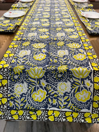 Hand Block Printed Dining Mat Set