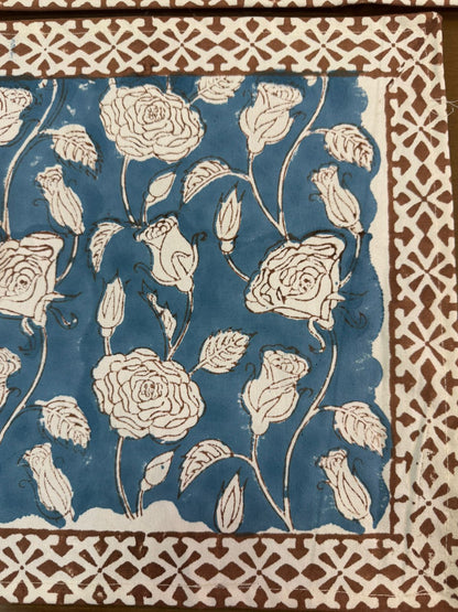 Hand Block Printed Dining Mat Set