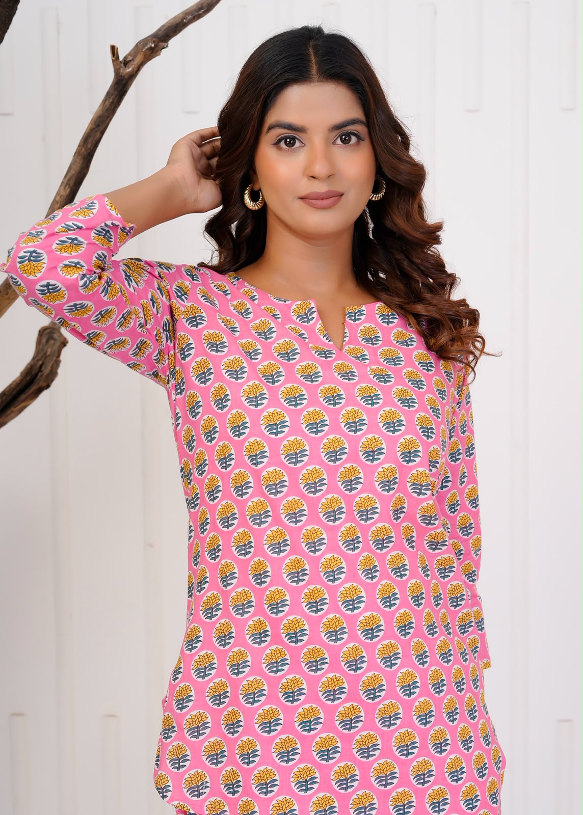 Pink Booti Night Wear Set