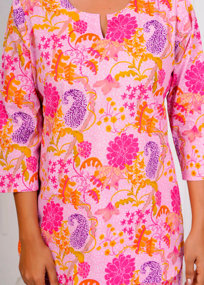 Pink Nature Night Wear Set