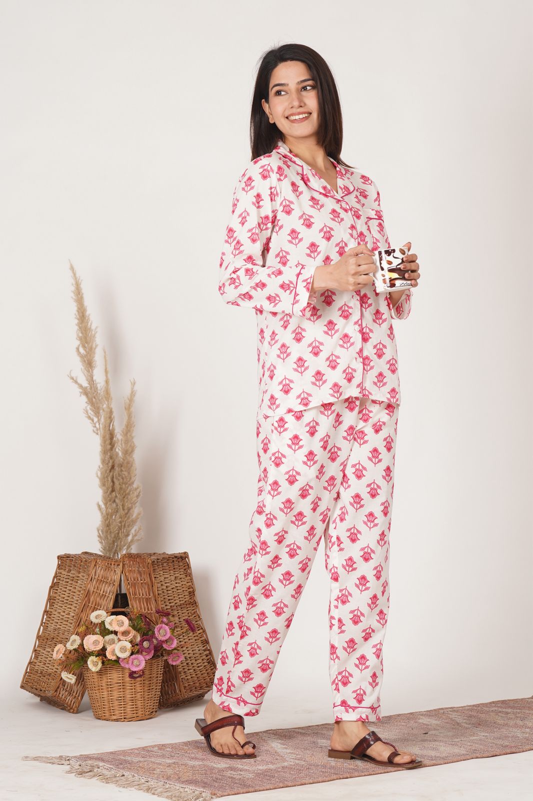 Rosy Buds Night Wear Set