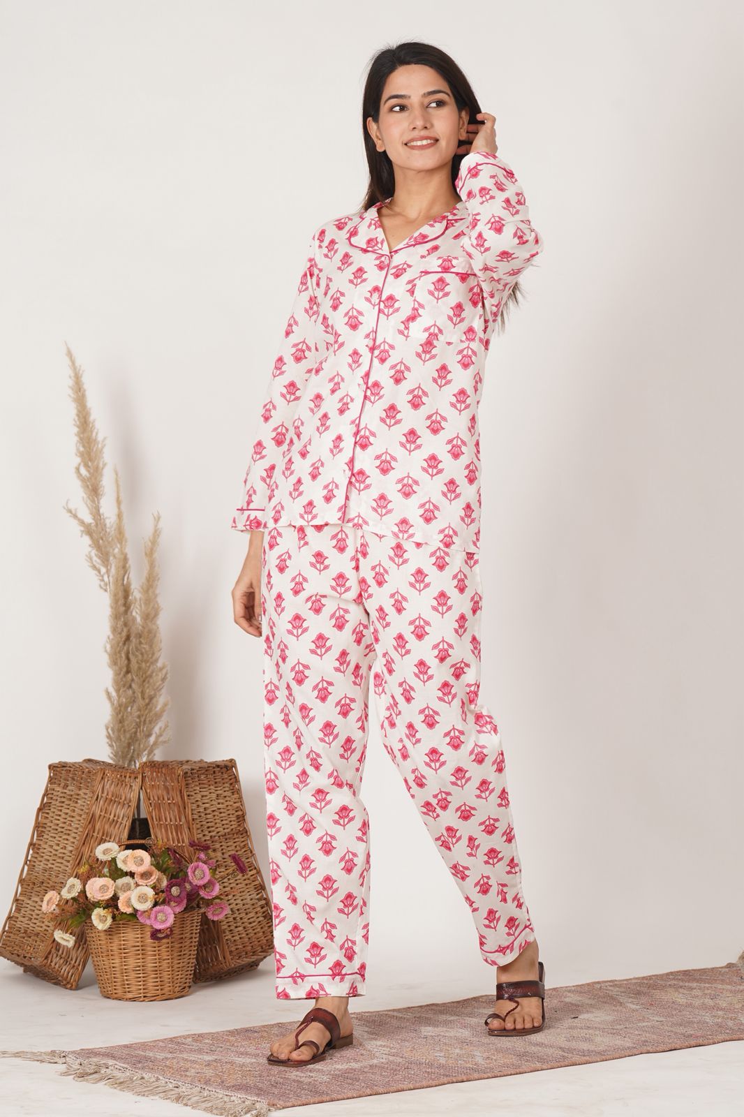 Rosy Buds Night Wear Set