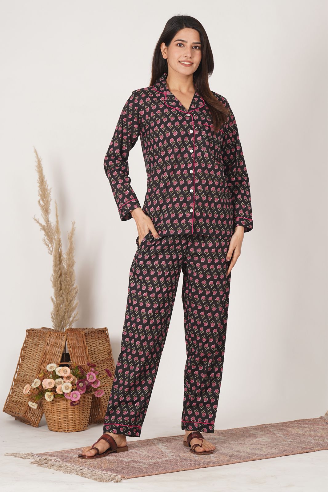 Black Booti Night Wear Set