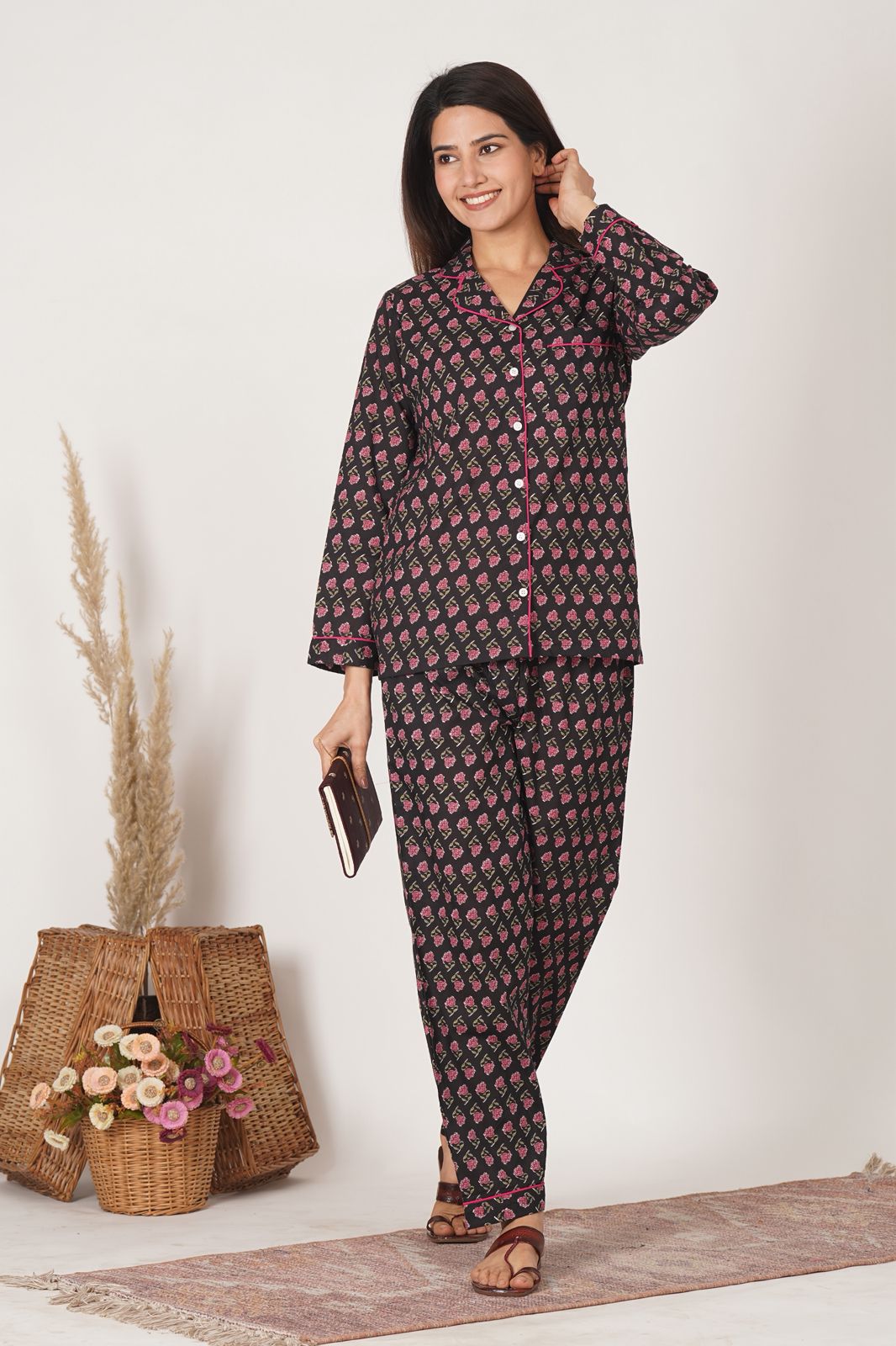 Black Booti Night Wear Set