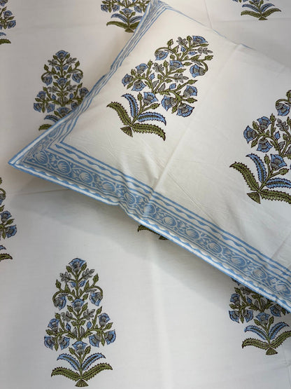 hand block printed bedsheet