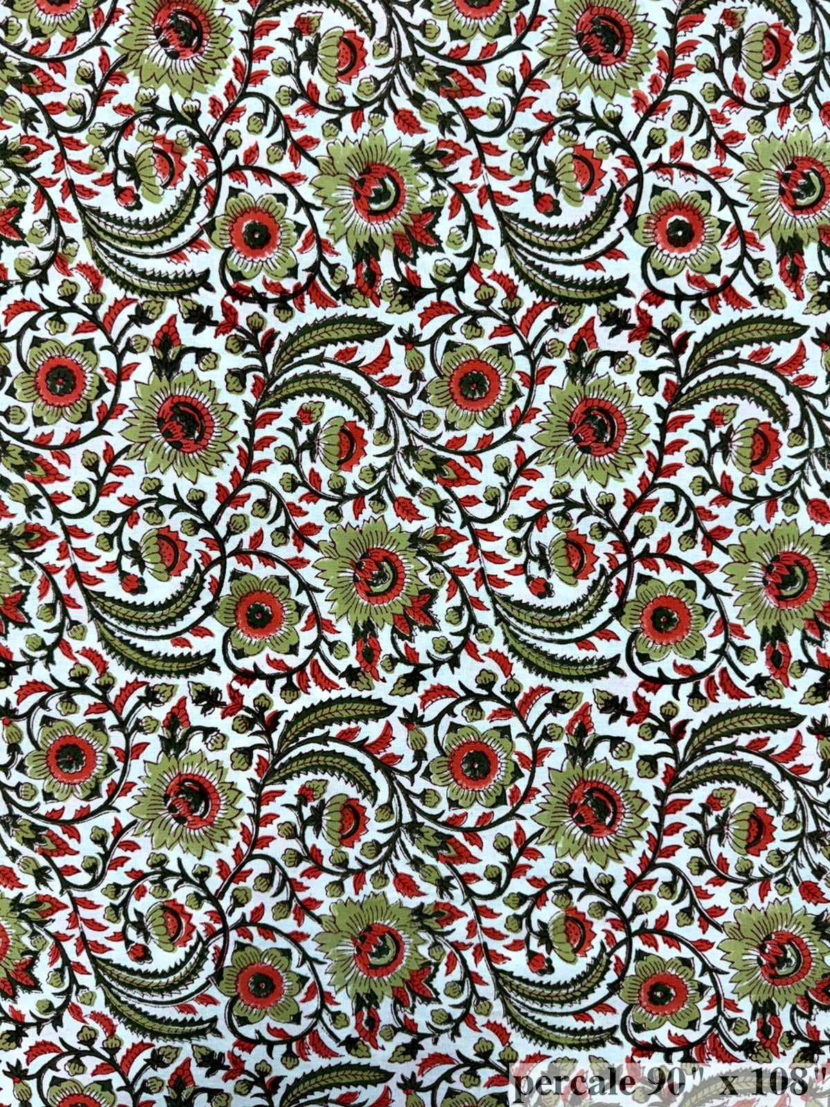 Garden Glow Percale Double Bedsheet