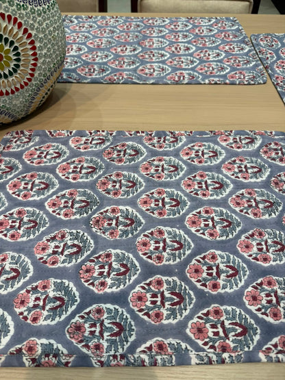 Cotton Quilted Dining Mat Set