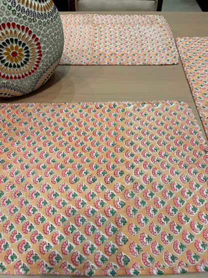 Cotton Quilted Dining Mat Set