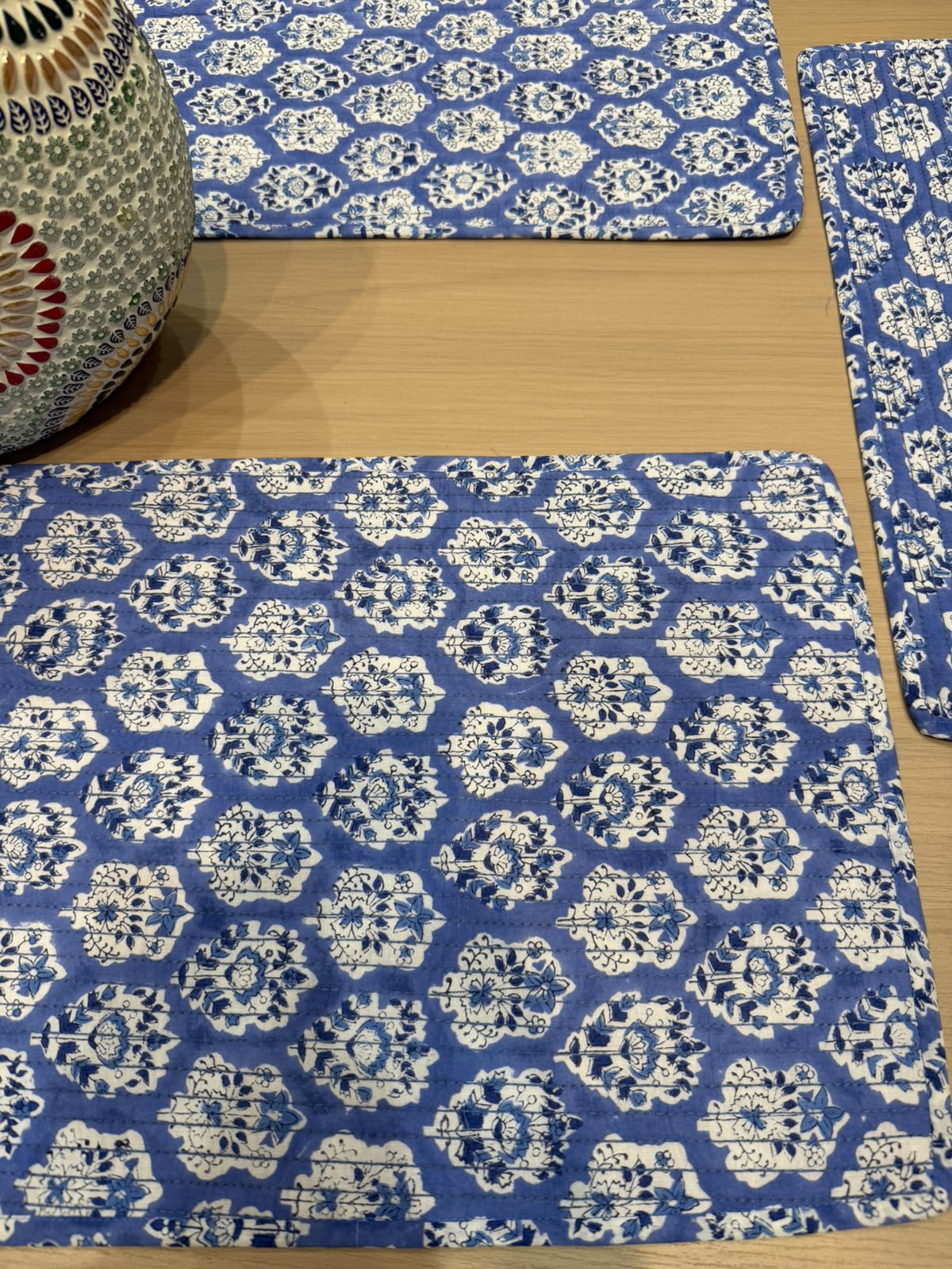 Cotton Quilted Dining Mat Set