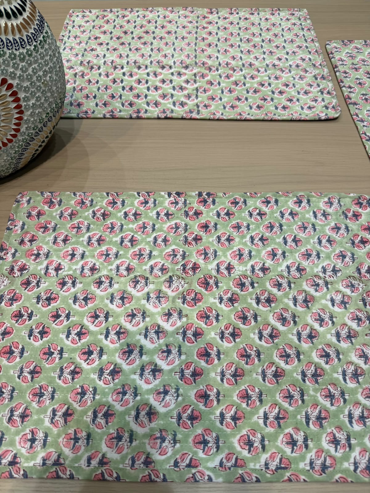 Cotton Quilted Dining Mat Set