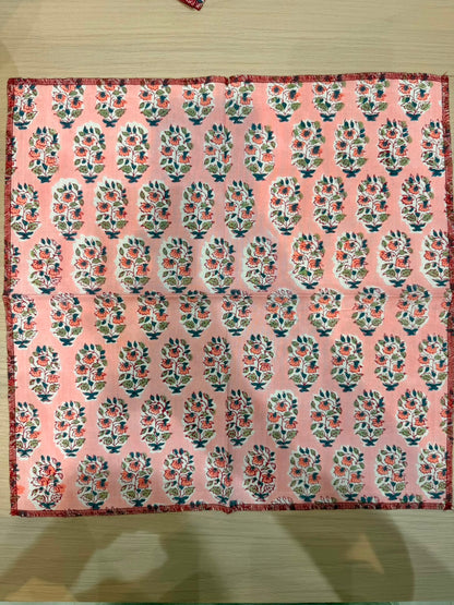 Cotton Quilted Dining Mat Set with Napkins