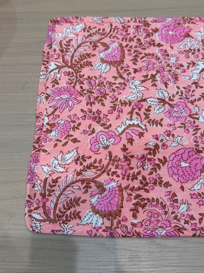 Cotton Quilted Dining Mat Set with Napkins