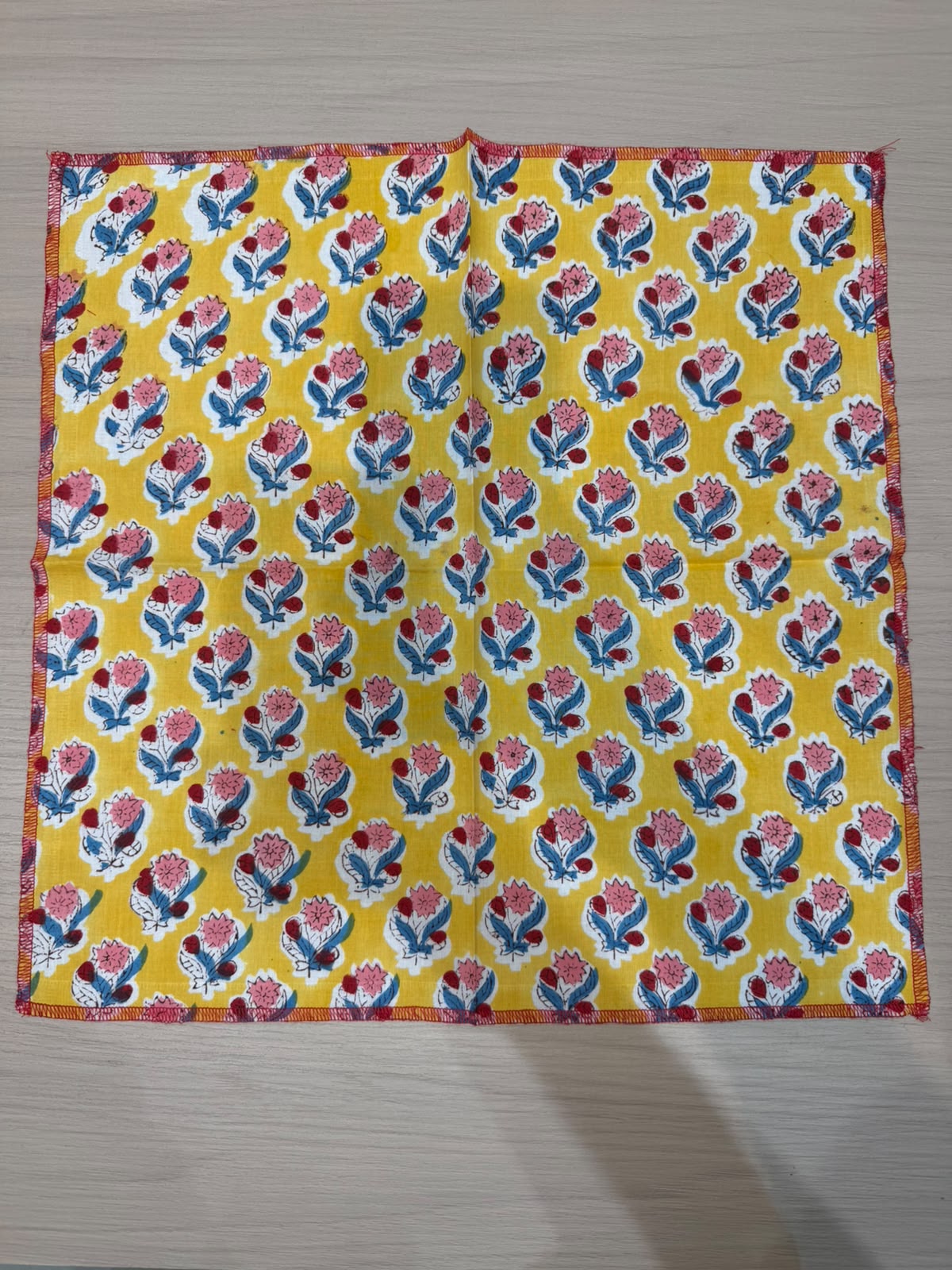 Cotton Quilted Dining Mat Set with Napkins