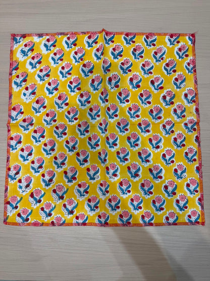 Cotton Quilted Dining Mat Set with Napkins
