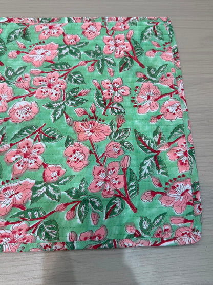 Cotton Quilted Dining Mat Set with Napkins