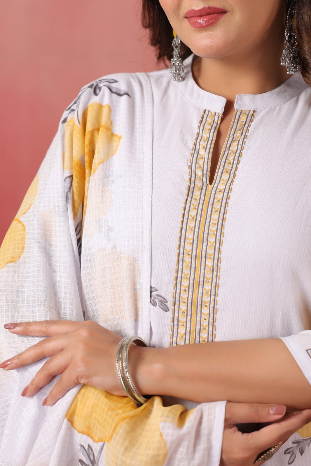 Lilac Charm Cotton Silli Suit