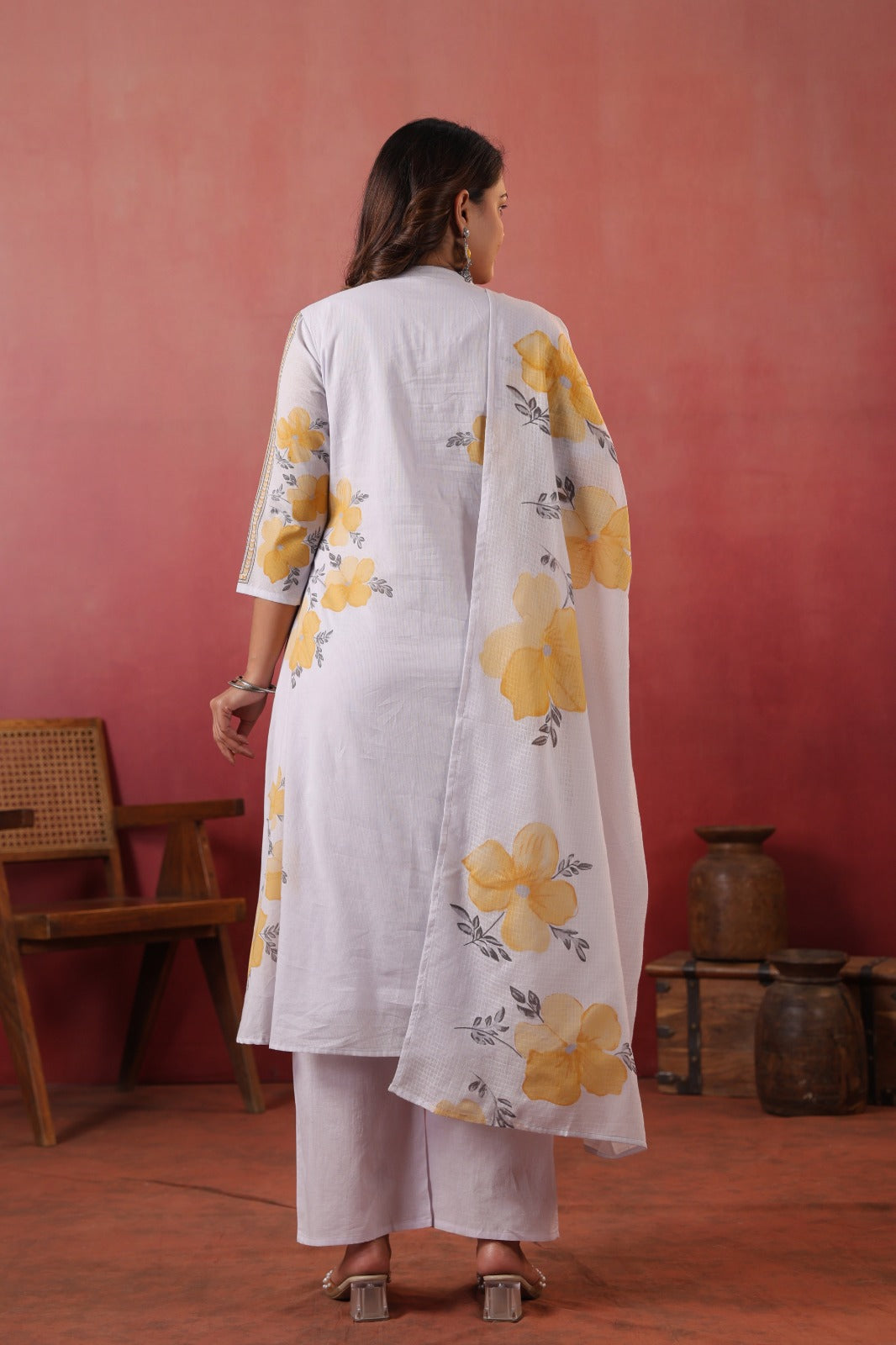 Lilac Charm Cotton Silli Suit