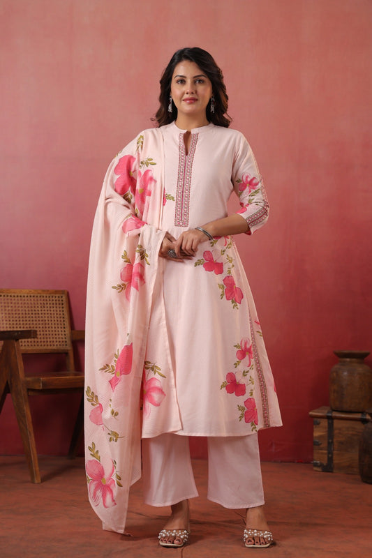 Pink Charm Cotton Silli Suit