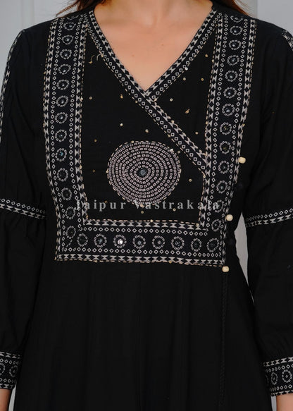 hand block printed kurta set with dupatta