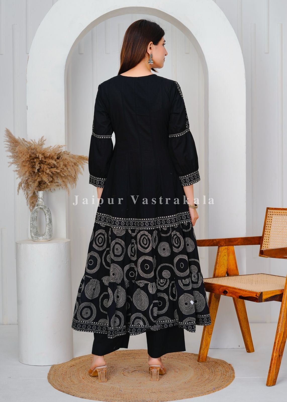 hand block printed kurta set with dupatta