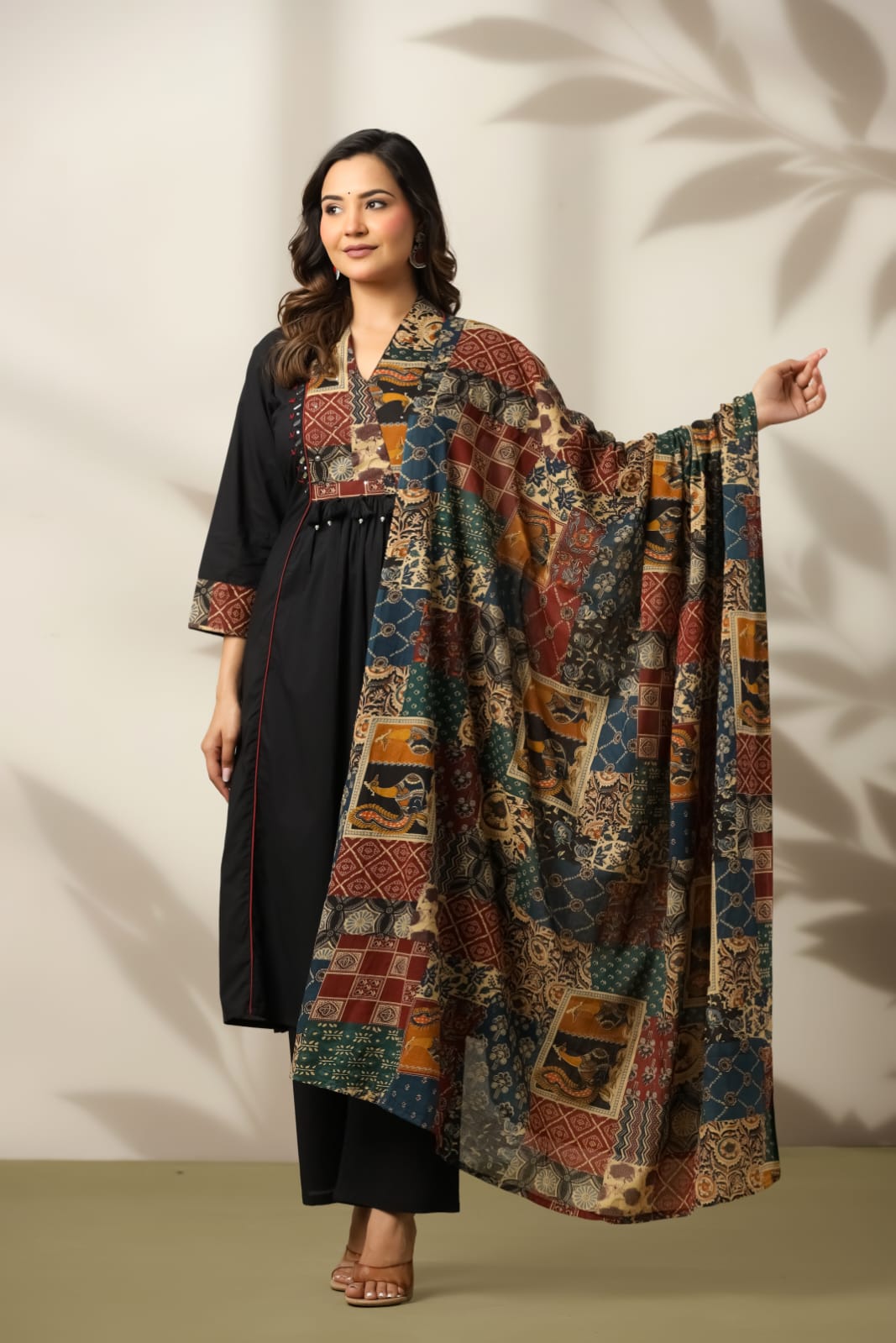 Black Heritage Patch Cotton Suit