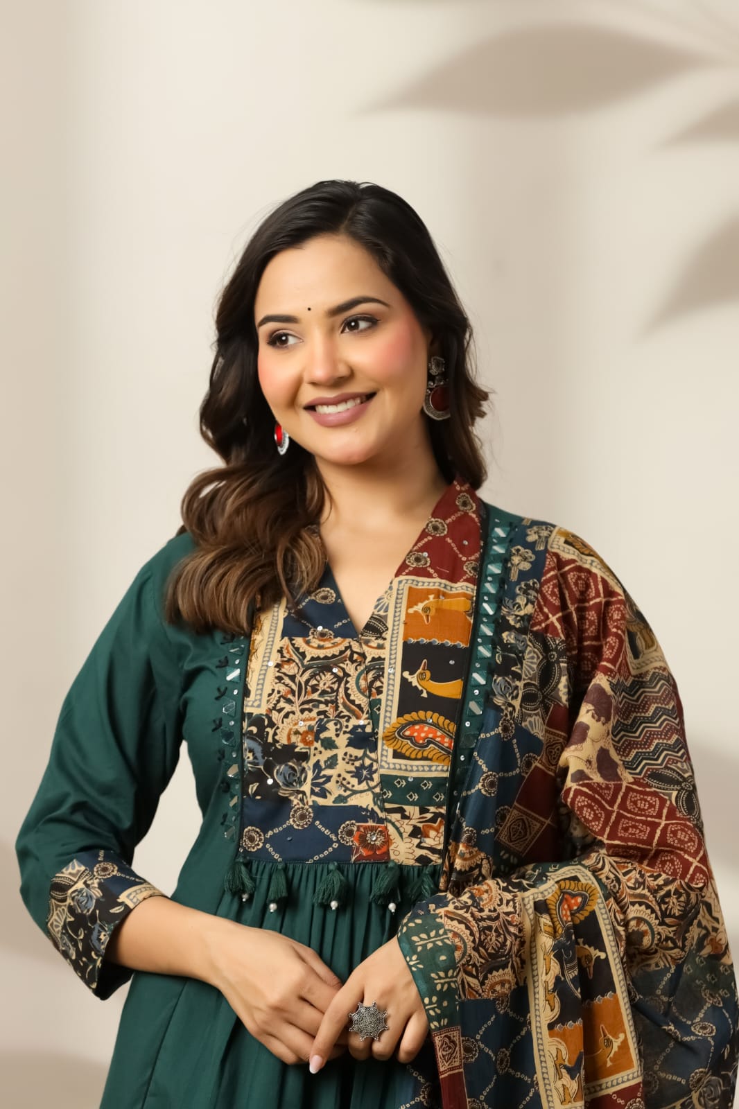 Green Heritage Patch Cotton Suit