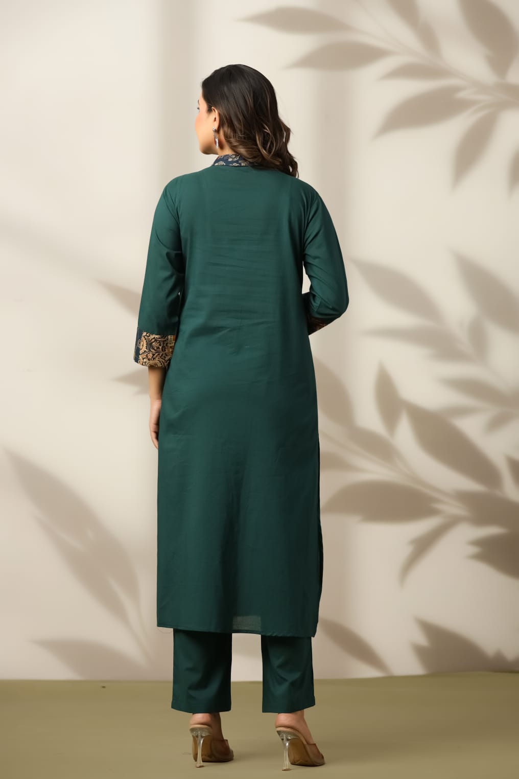 Green Heritage Patch Cotton Suit
