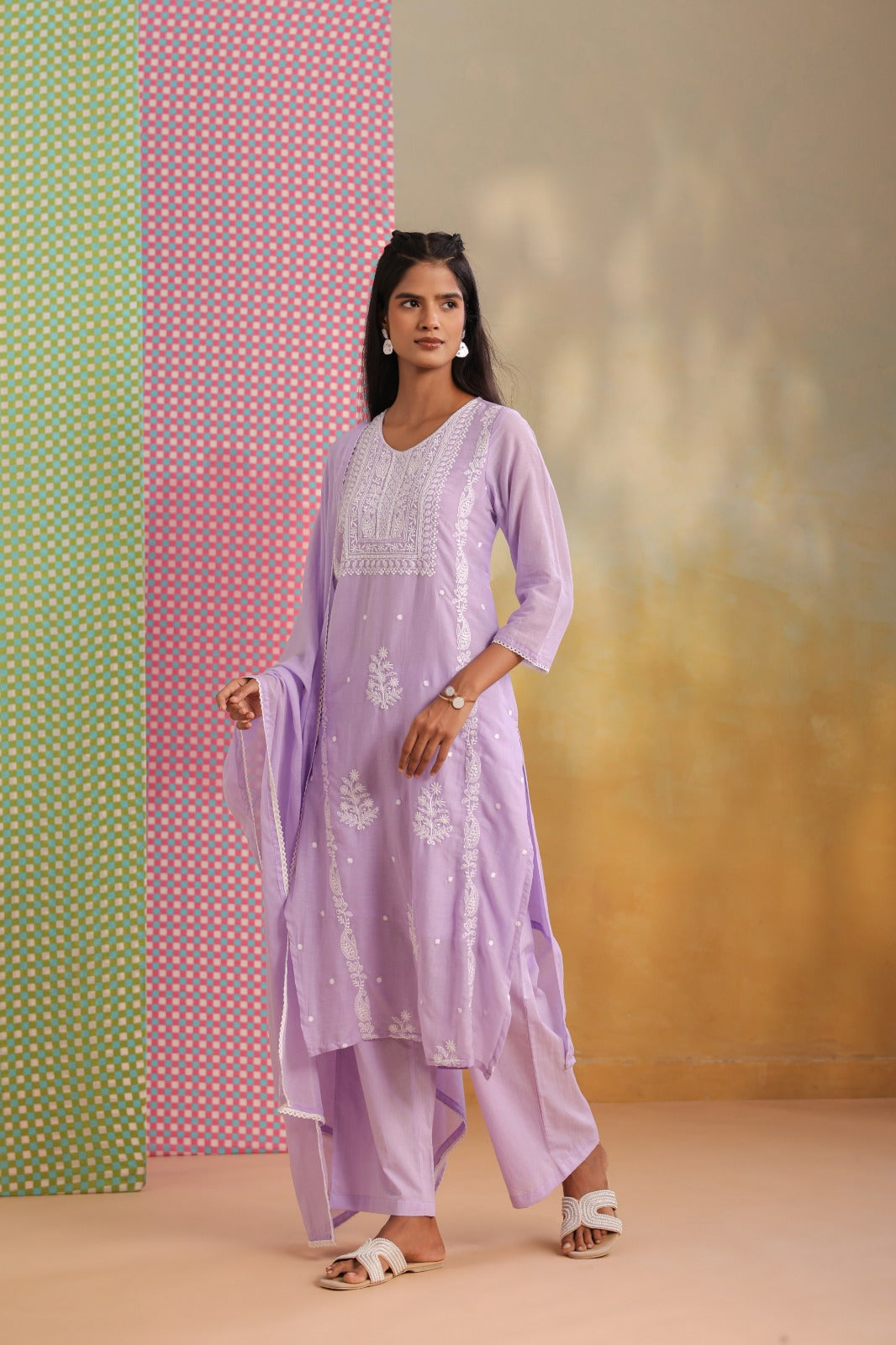 Embroidery Mul Cotton Suit