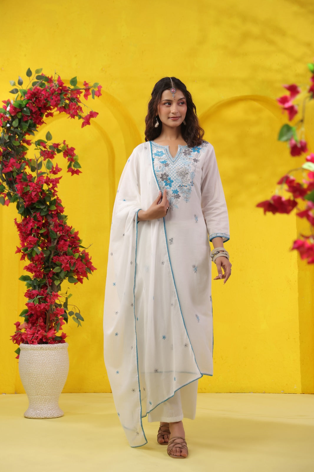 Embroidery Mul Cotton Suit