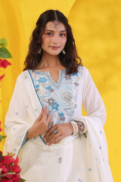 Embroidery Mul Cotton Suit