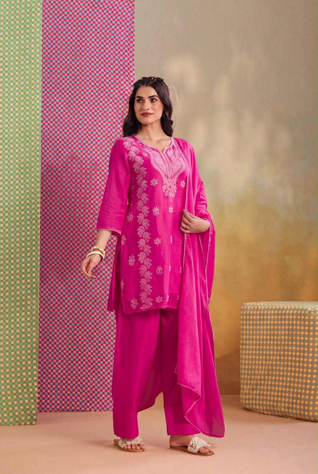 Embroidery Mul Cotton Suit