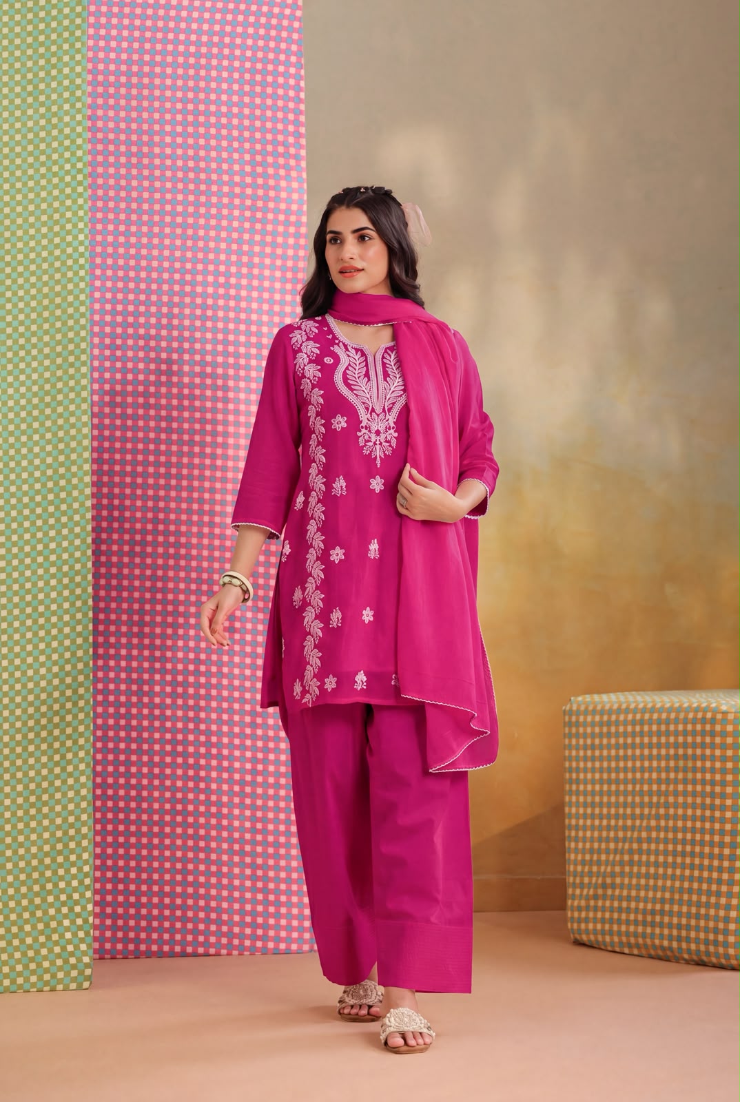 Embroidery Mul Cotton Suit