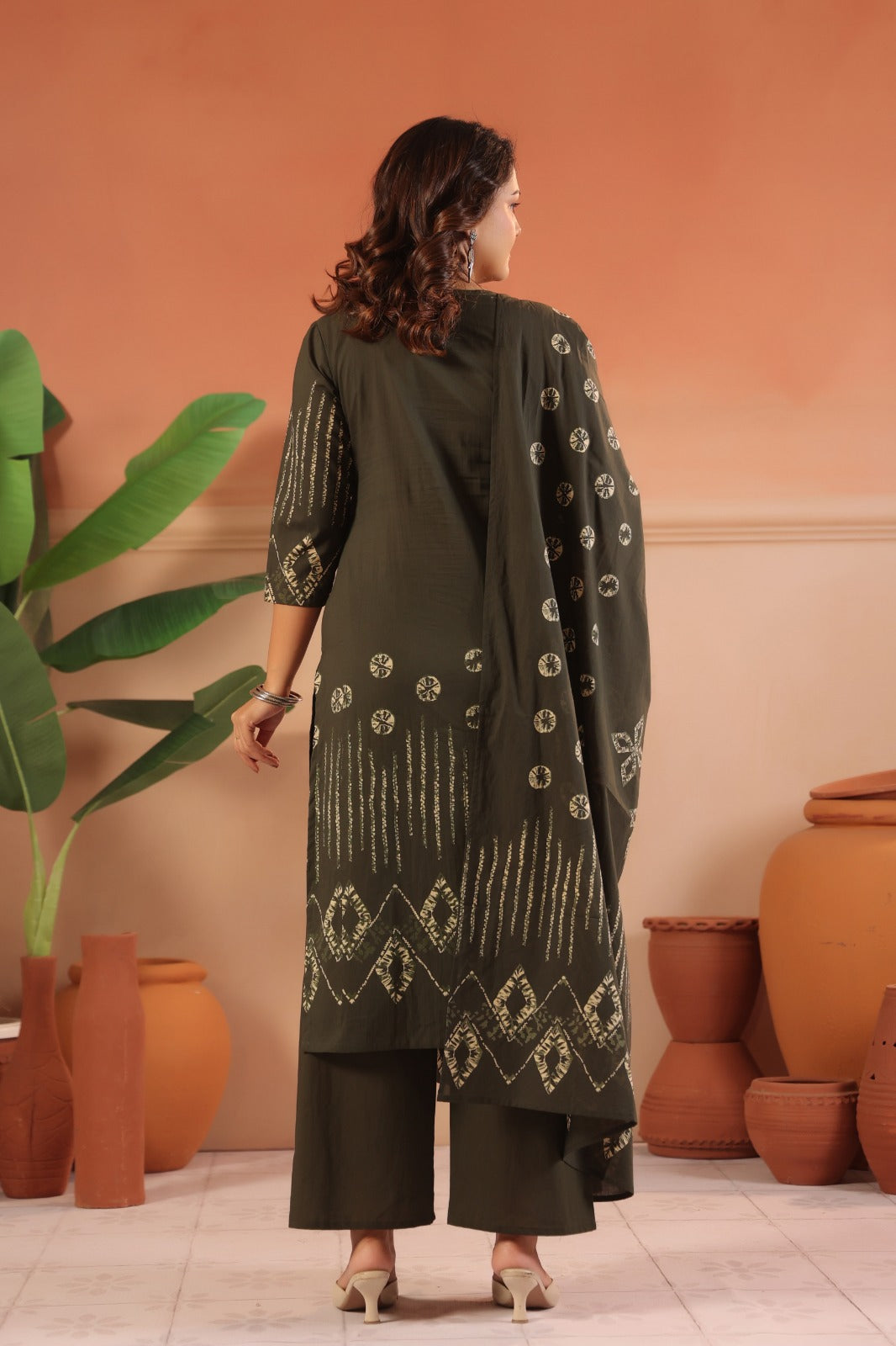 Cotton Suit With Cotton Dupatta