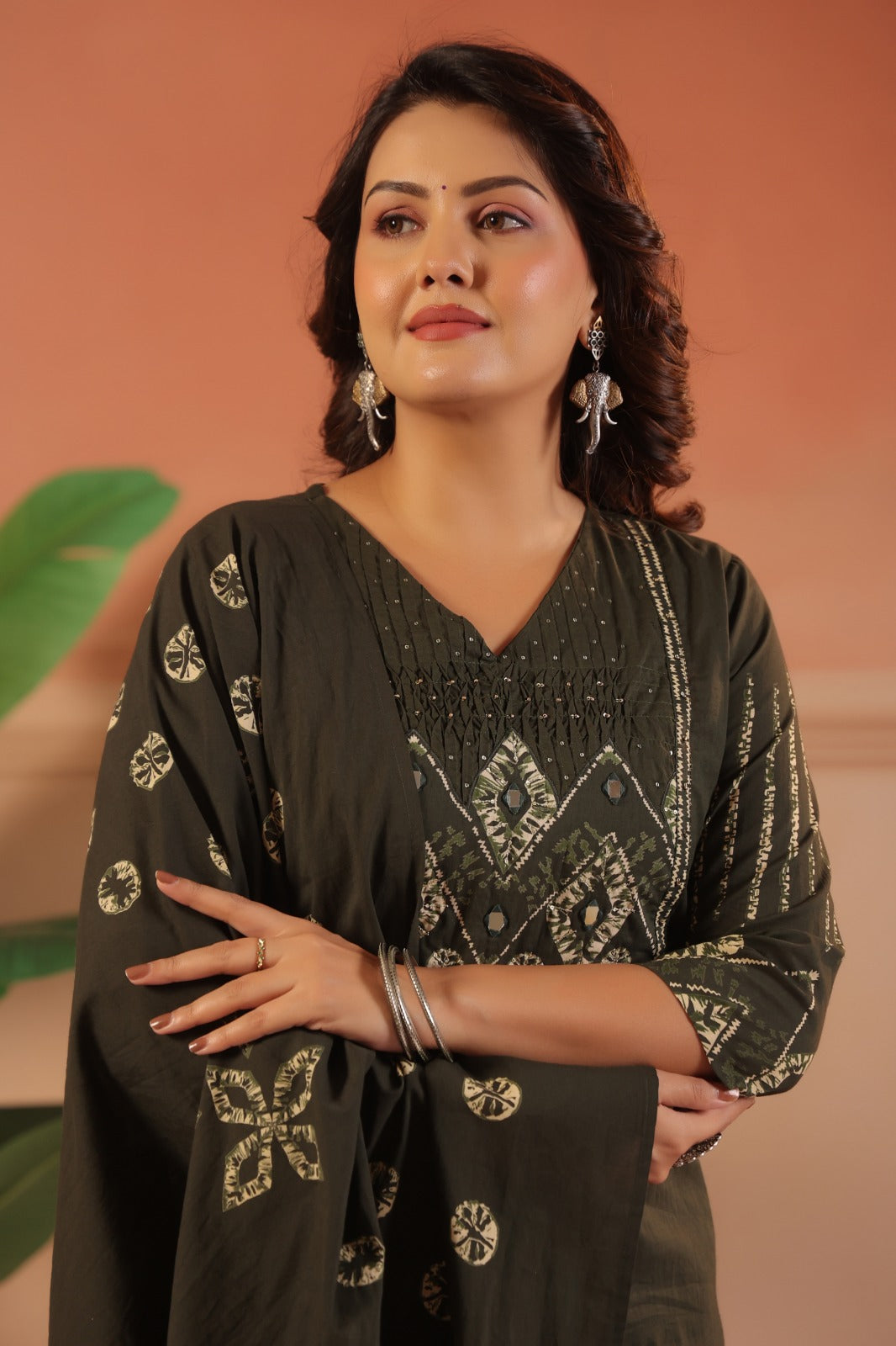 Cotton Suit With Cotton Dupatta