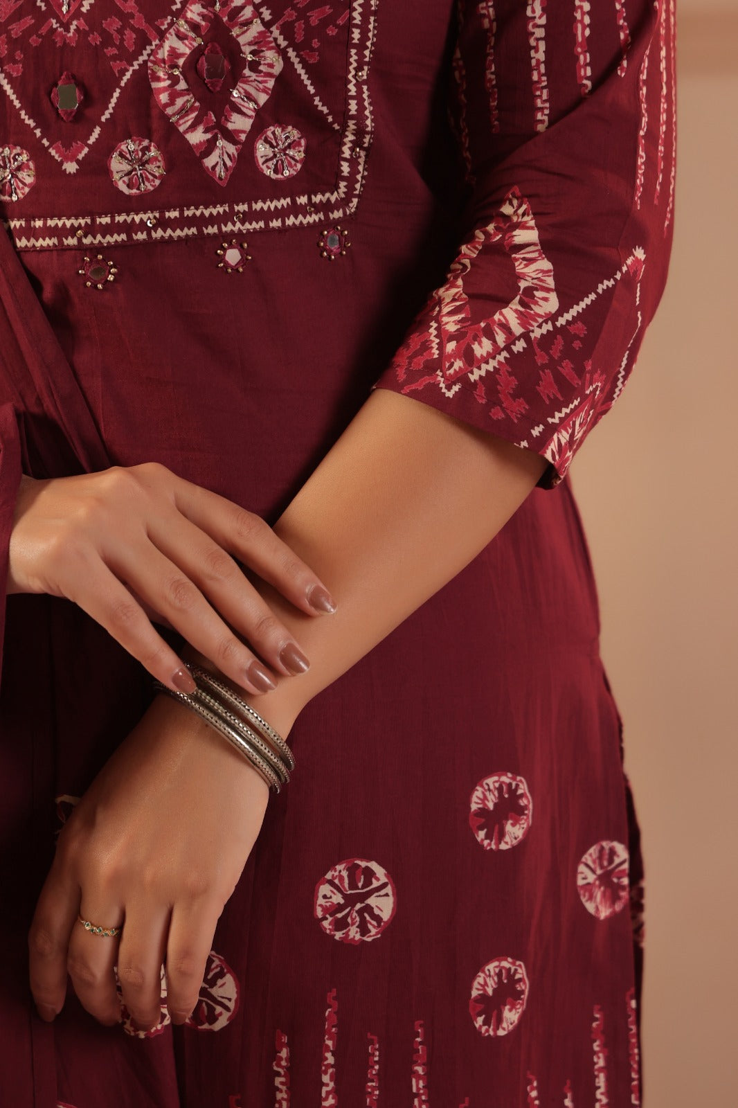 Cotton Suit With Cotton Dupatta