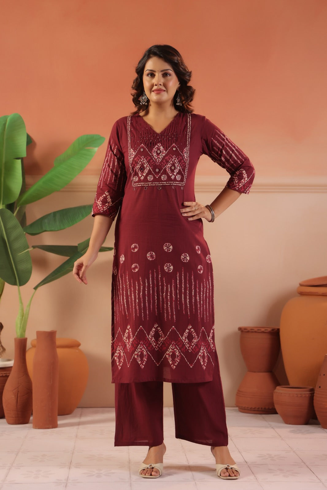 Cotton Suit With Cotton Dupatta