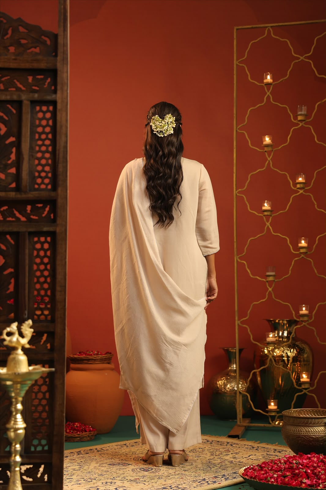 Silk Embroidery Suit