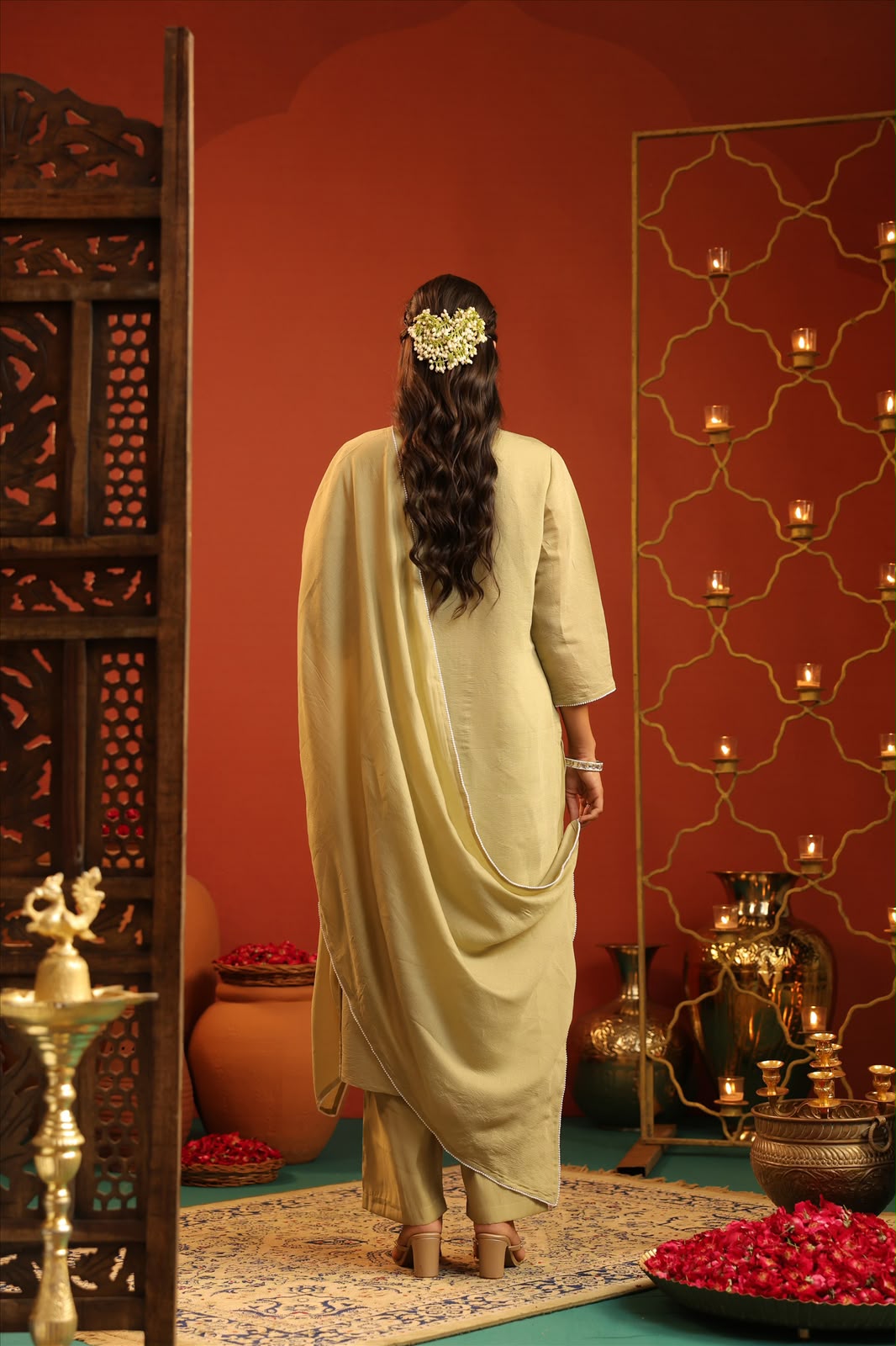 Silk Embroidery Suit