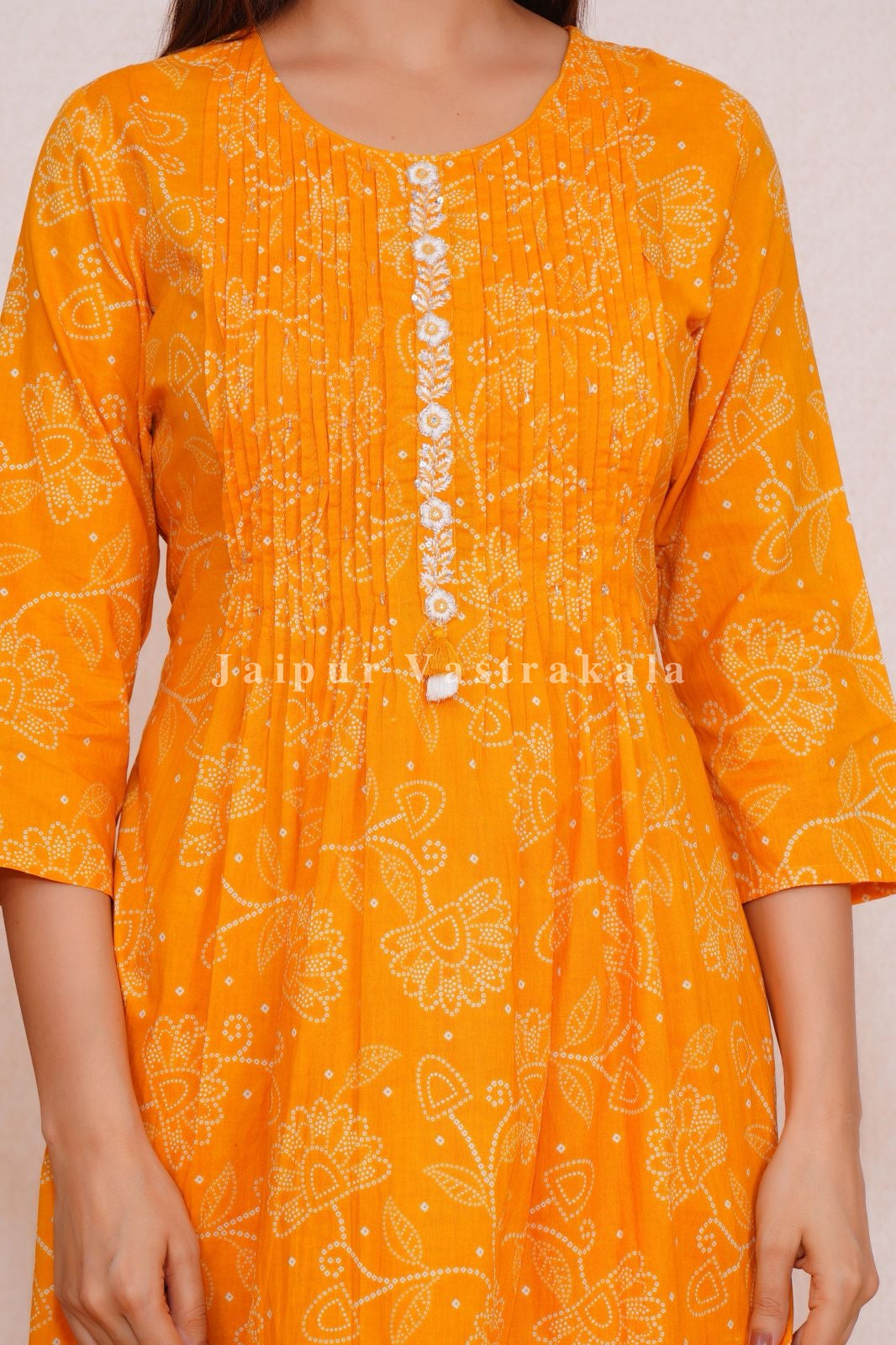 hand block printed kurta set with dupatta