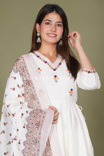 hand block printed kurta set with dupatta