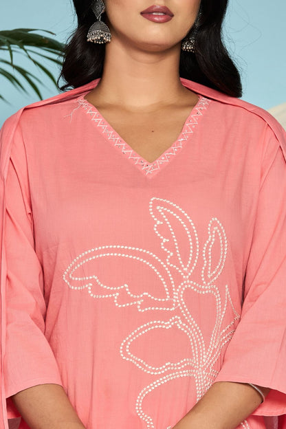 hand block printed kurta set with dupatta