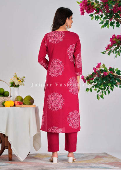 Gulabi Heritage Cotton Dupatta Set
