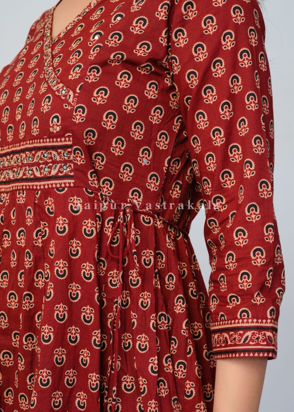 Sindoori Sandhya Festive Angrakha Anarkali Suit