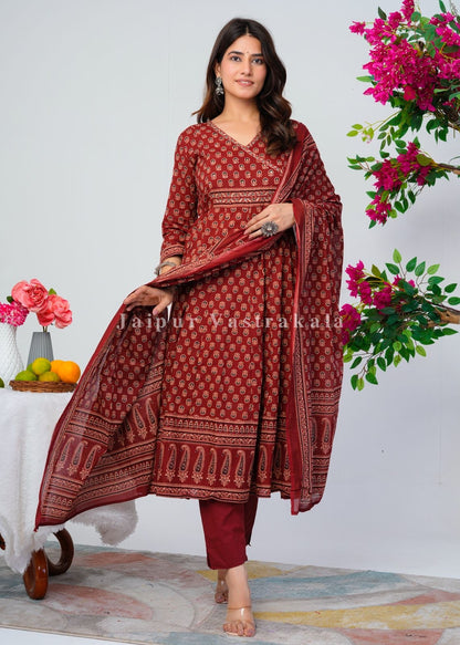 Sindoori Sandhya Festive Angrakha Anarkali Suit
