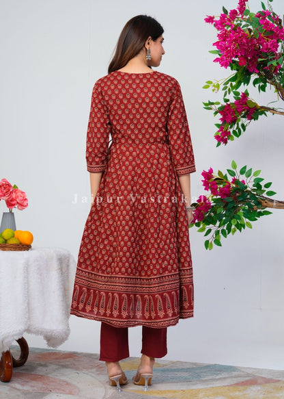 Sindoori Sandhya Festive Angrakha Anarkali Suit