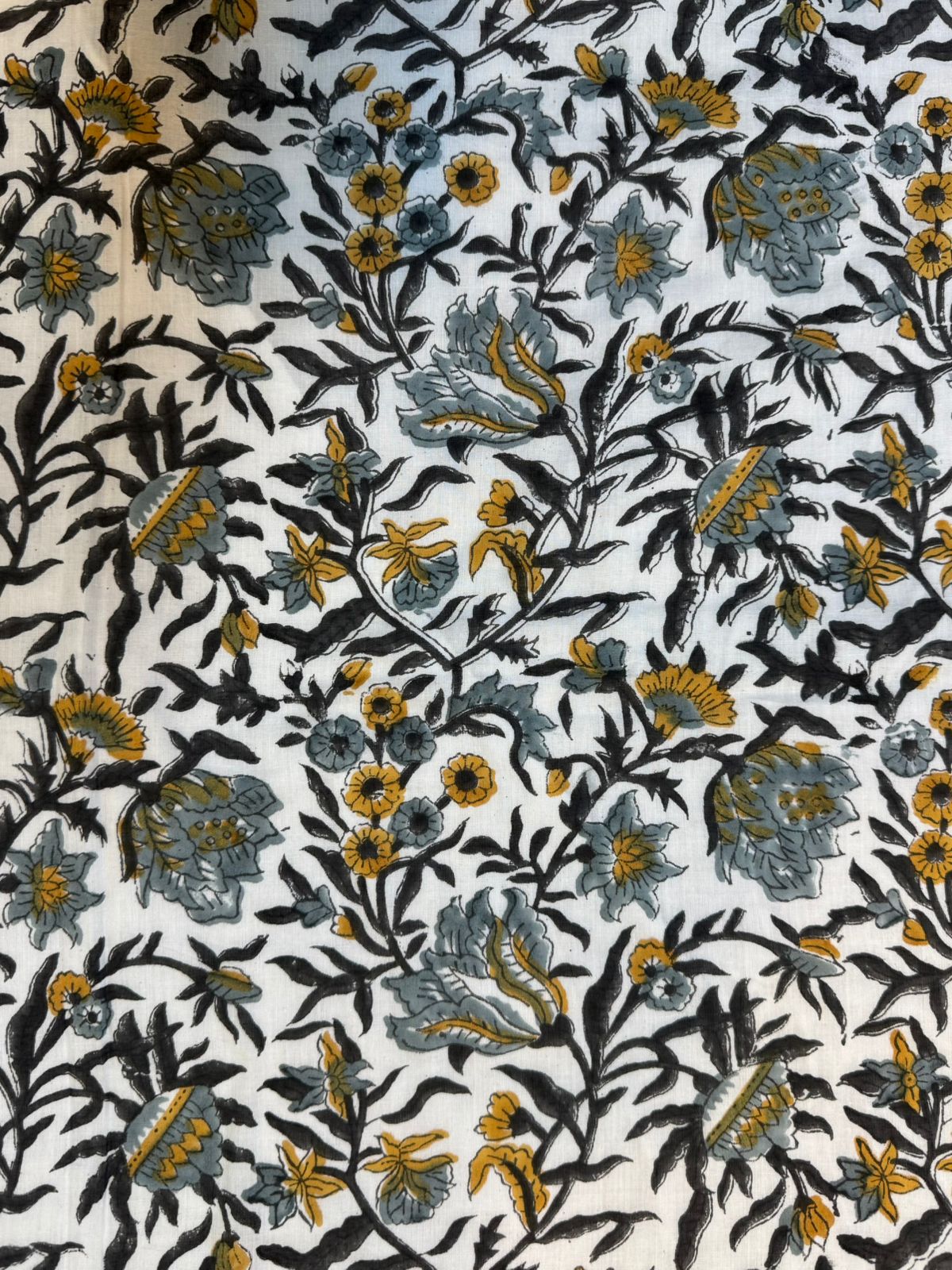 Gray Mustard Single Bed Reversible Dohar