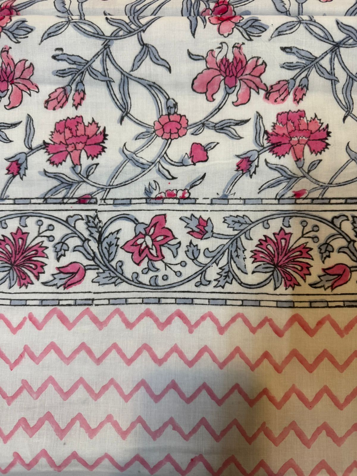 Pink Petals Single Bed Reversible Dohar