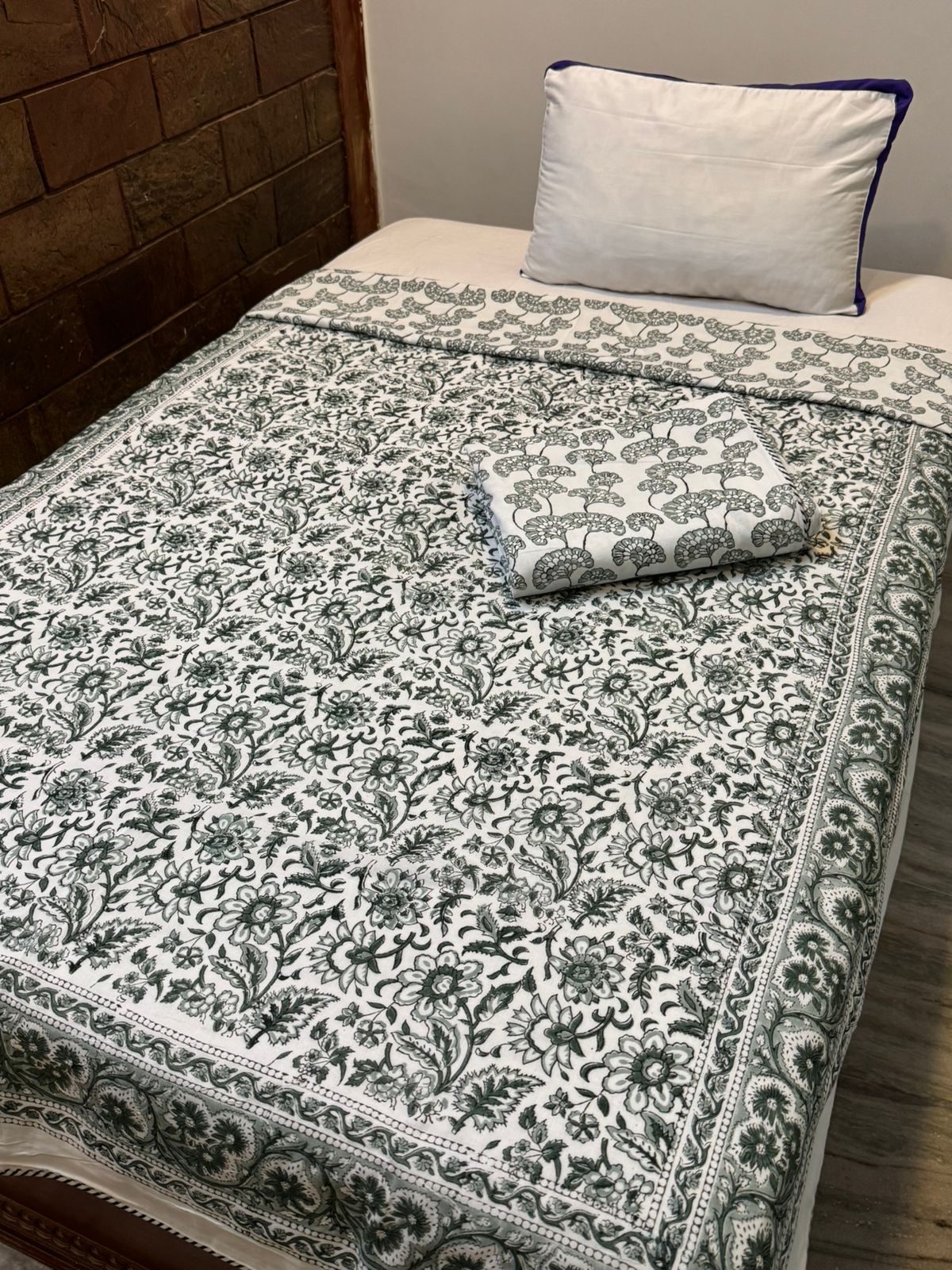 Misty Fern Single Bed Reversible Dohar