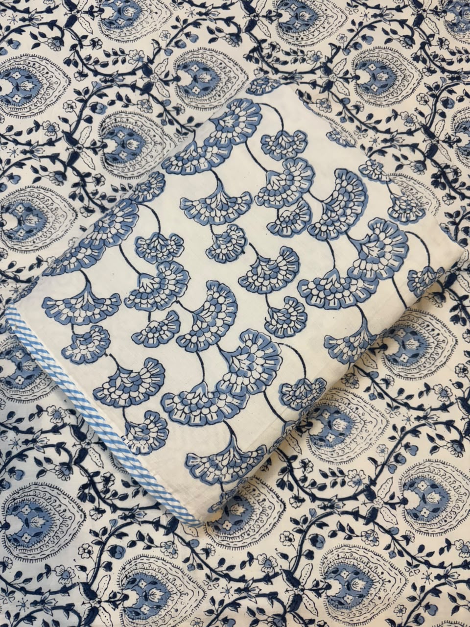 Blue Vein Single Bed Reversible Dohar