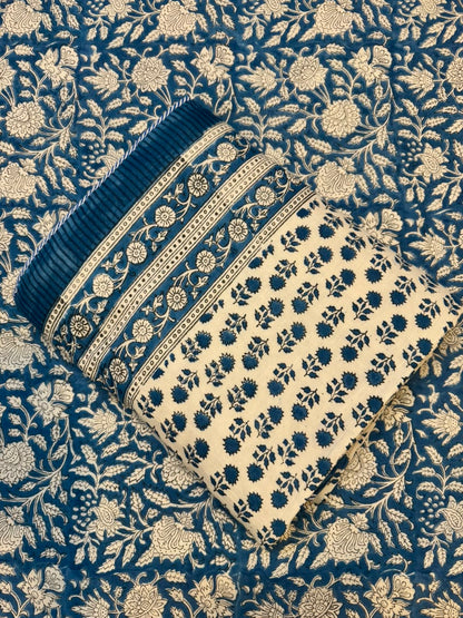 Blue Ambience Single Bed Reversible Dohar